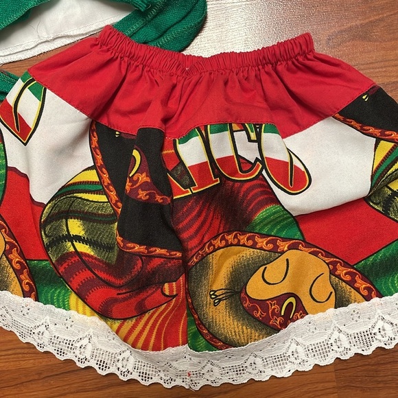 Girls Cinco de Mayo Mexican top & skirt size 2T - Picture 5 of 5